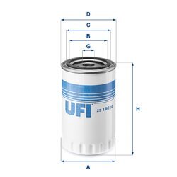Olejový filter UFI 23.198.00