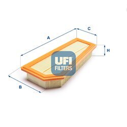 Vzduchový filter UFI 30.A60.00