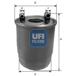 Palivový filter UFI 24.112.00