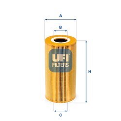 Olejový filter UFI 25.009.00