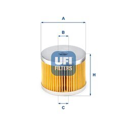 Palivový filter UFI 26.652.00