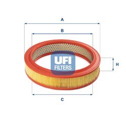Vzduchový filter UFI 30.802.01