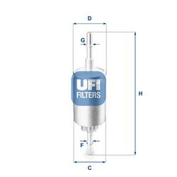 Palivový filter UFI 31.844.00