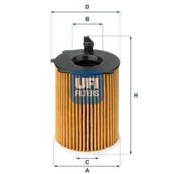 Olejový filter UFI 25.037.00