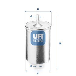 Palivový filter UFI 31.718.00
