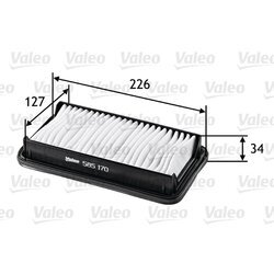 Vzduchový filter VALEO 585170