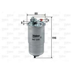 Palivový filter VALEO 587548