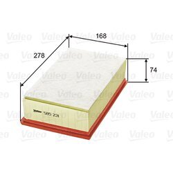 Vzduchový filter VALEO 585231