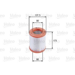 Vzduchový filter VALEO 585677