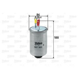 Palivový filter VALEO 587503