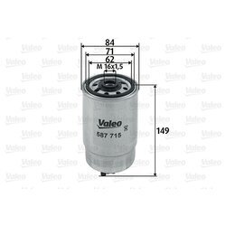 Palivový filter VALEO 587715