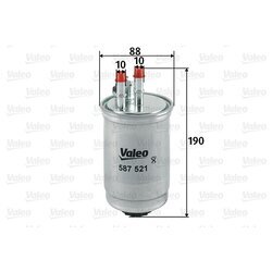 Palivový filter VALEO 587521