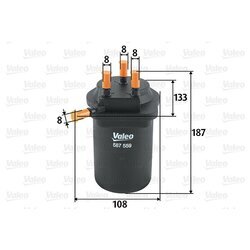 Palivový filter VALEO 587559