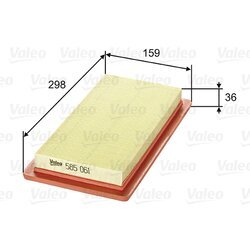 Vzduchový filter VALEO 585061