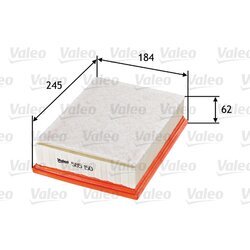 Vzduchový filter VALEO 585150