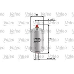 Palivový filter VALEO 587205