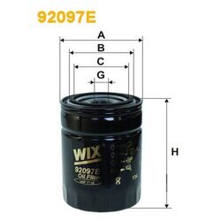 Olejový filter WIX FILTERS 92097E