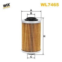 Olejový filter WIX FILTERS WL7465