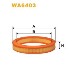 Vzduchový filter WIX FILTERS WA6403