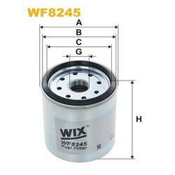Palivový filter WIX FILTERS WF8245