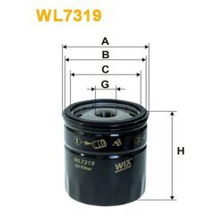 Olejový filter WIX FILTERS WL7319