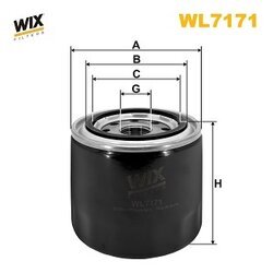 Olejový filter WIX FILTERS WL7171