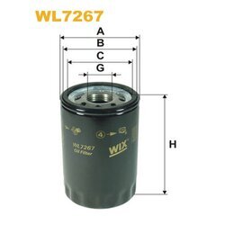 Olejový filter WIX FILTERS WL7267