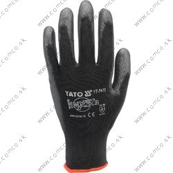 YATO Pracovné rukavice pogumované veľ.10 nylón /PU - obr. 1