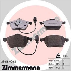 Sada brzdových platničiek kotúčovej brzdy ZIMMERMANN 23018.900.1