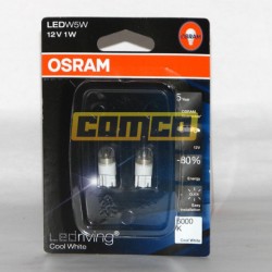 OSRAM Cool White W5W LED 6000K 1W Set 2ks