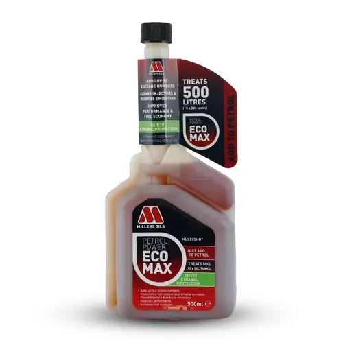 Aditívum do benzínu MILLERS OILS  Petrol Power EcoMax 500ml