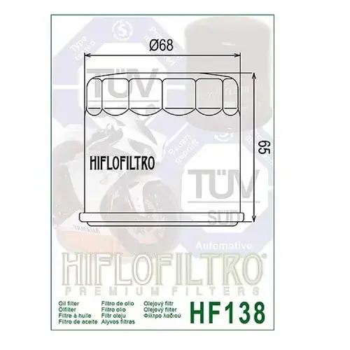 Olejový filter HIFLOFILTRO HF138 (HIFLO FILTRO) - obr. 1