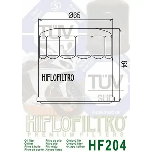 Olejový filter HIFLOFILTRO HF204 (HIFLO FILTRO) - obr. 1