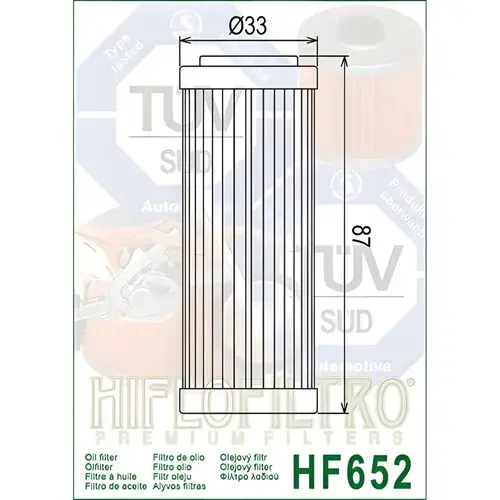 Olejový filter HIFLOFILTRO HF652 (HIFLO FILTRO) - obr. 1