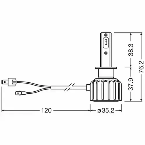 LED Truckžiarovka H1 OSRAM LEDriving HLT Bright 6000K 24V sada 2ks