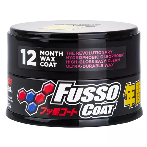 SOFT99 FUSSO COAT 12 MONTHS WAX DARK tvrdý autovosk tmavý 200 g