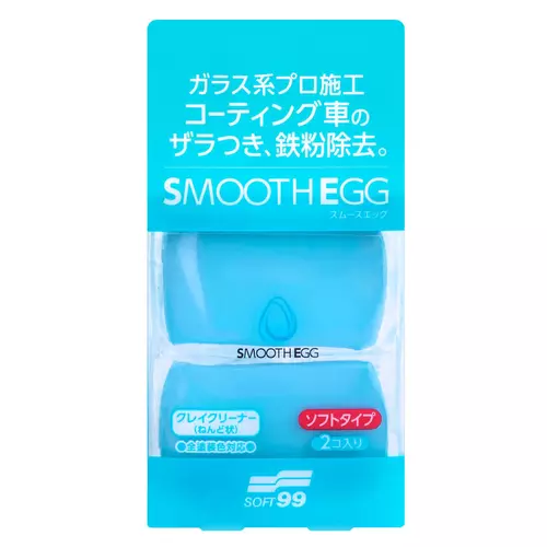 Smooth Egg Clay Bar vyhladzovacia hmota s nízkou abrazivitou (2ks) 100g /SOFT99/