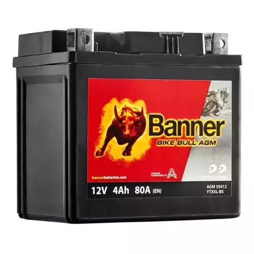 Moto batéria BANNER BIKE BULL AGM 12V 4Ah 60A