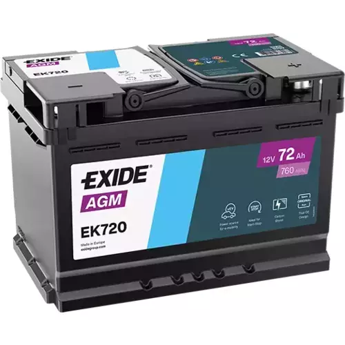 Batéria EXIDE AGM EK720 12V 72Ah 760A