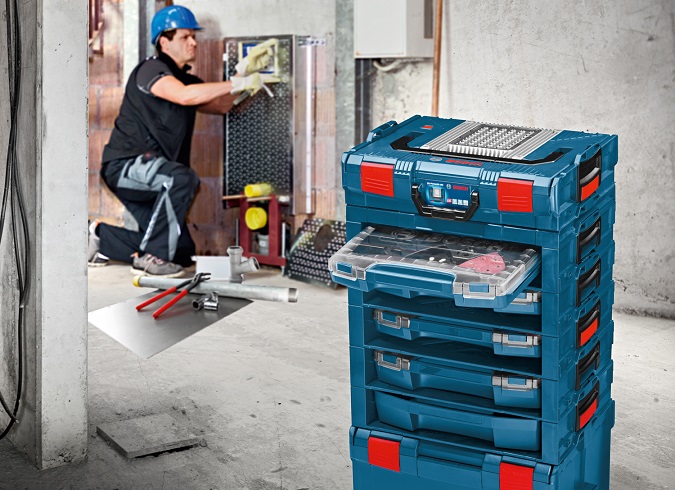 Bosch mobility - upínací systém regále i-BOXX pre lepšiu organizáciu kufrov