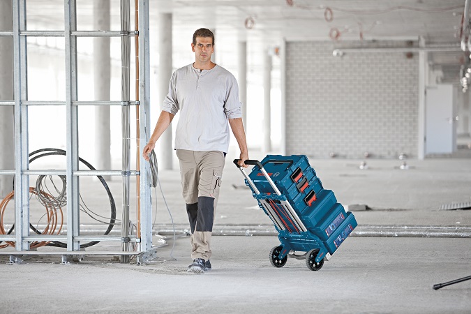 Bosch mobility - sklápací hlinikový vozík pre profesionálov s vysokou nosnosťou