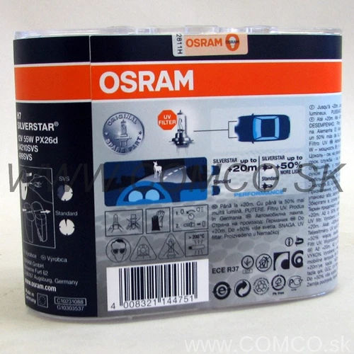 Silverstar +50% H7 55W Set 2ks /OSRAM/ - obr. 1