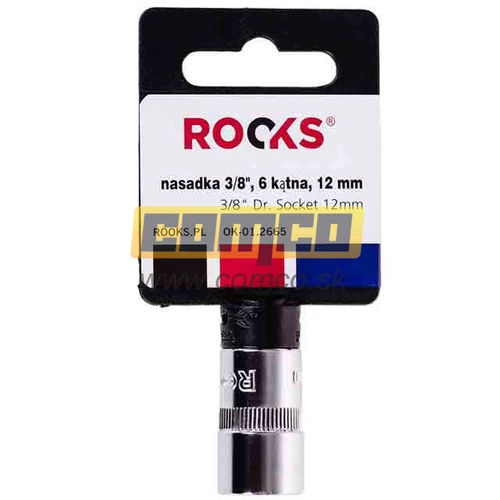 Nástrčná hlavica krátka Rooks 3/8
