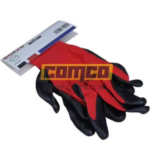 Pracovné rukavice polyester nitrilové XXL 1pár /Rooks/ - obr. 1