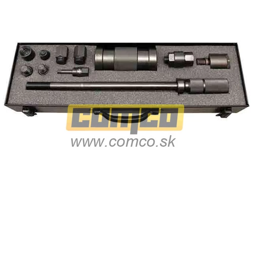 Sada adaptérov pre vstrekovače 9ks Bosch Delphi Simens Denso s reverzným kladivom 4kg /Rooks/