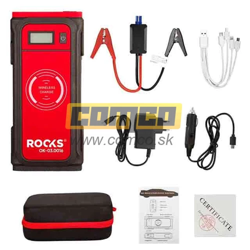 Štartovací zdroj Mini Booster Wireless 12V 850A 12000mAh /Rooks/ - obr. 4