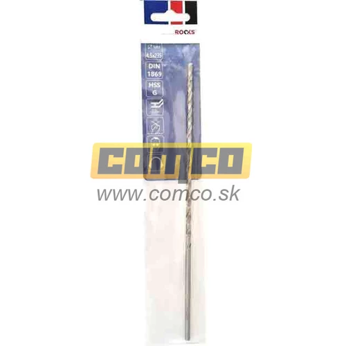 Vrták na kov XXL 5x245mm HSS-G 900N/mm2 DIN1869 /Rooks/ - obr. 1