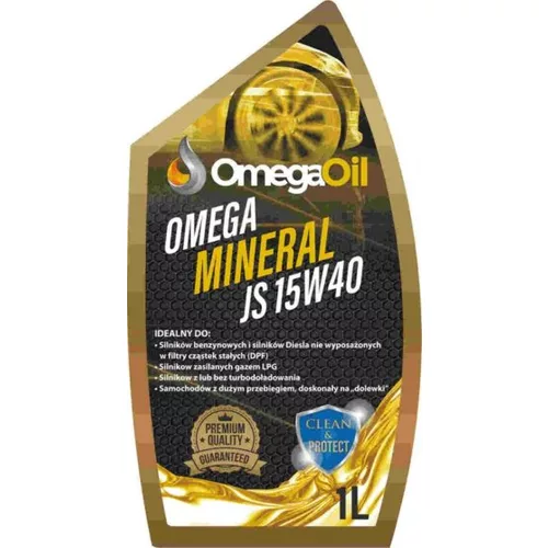 OMEGA OIL Motorový olej 15W-40 MINERAL JS 1L