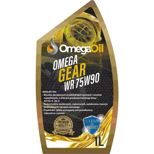 Prevodový olej 75W-90 GL-5 GEAR WR 1L (OMEGA OIL)