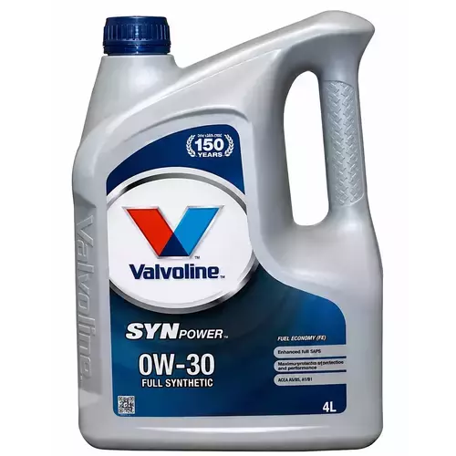 Motorový olej VALVOLINE 0W-30 SYNPOWER FE 4L